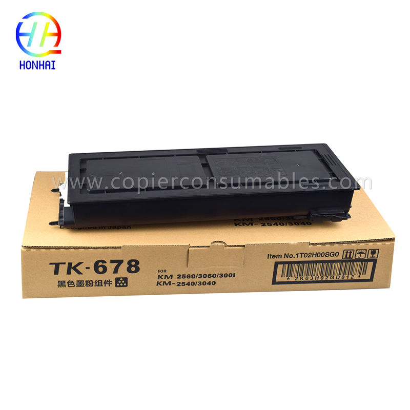 Toner Cartridge ho an'ny Kyocera KM 2560 3060 3001 2540 3040 TK-678