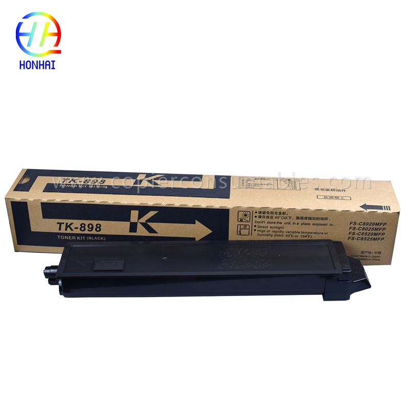 Kyocera KM FS-C8020MFP C8025MFP C8520MFP C8525MFP TK-898 üçün Toner Kartuşu